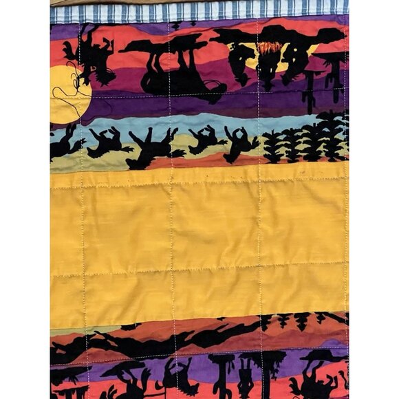 Handmade Quilted Throw Bright Southwest Christian Jesus Bible Quote 57” X 41” - Picture 2 of 7